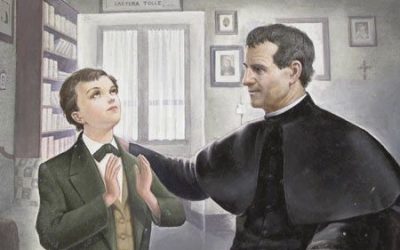 Primer encuentro entre Don Bosco y Domingo Savio